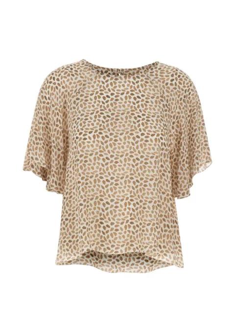 printed round-neck blouse by KAOS