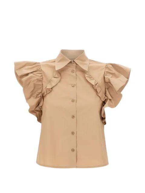 ruffled cropped shirt by KAOS