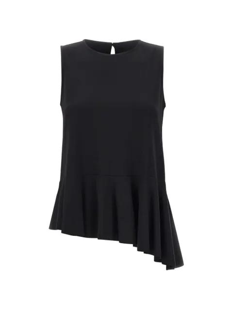 ruffled-hem sleeveless blouse by KAOS