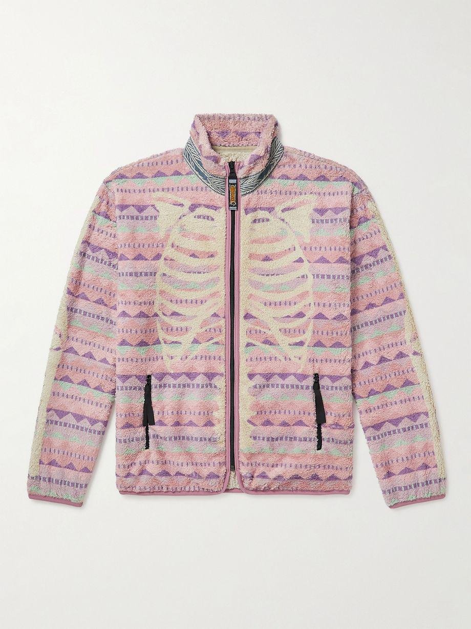 Ashland Printed Fleece Zip-Up Sweatshirt by KAPITAL