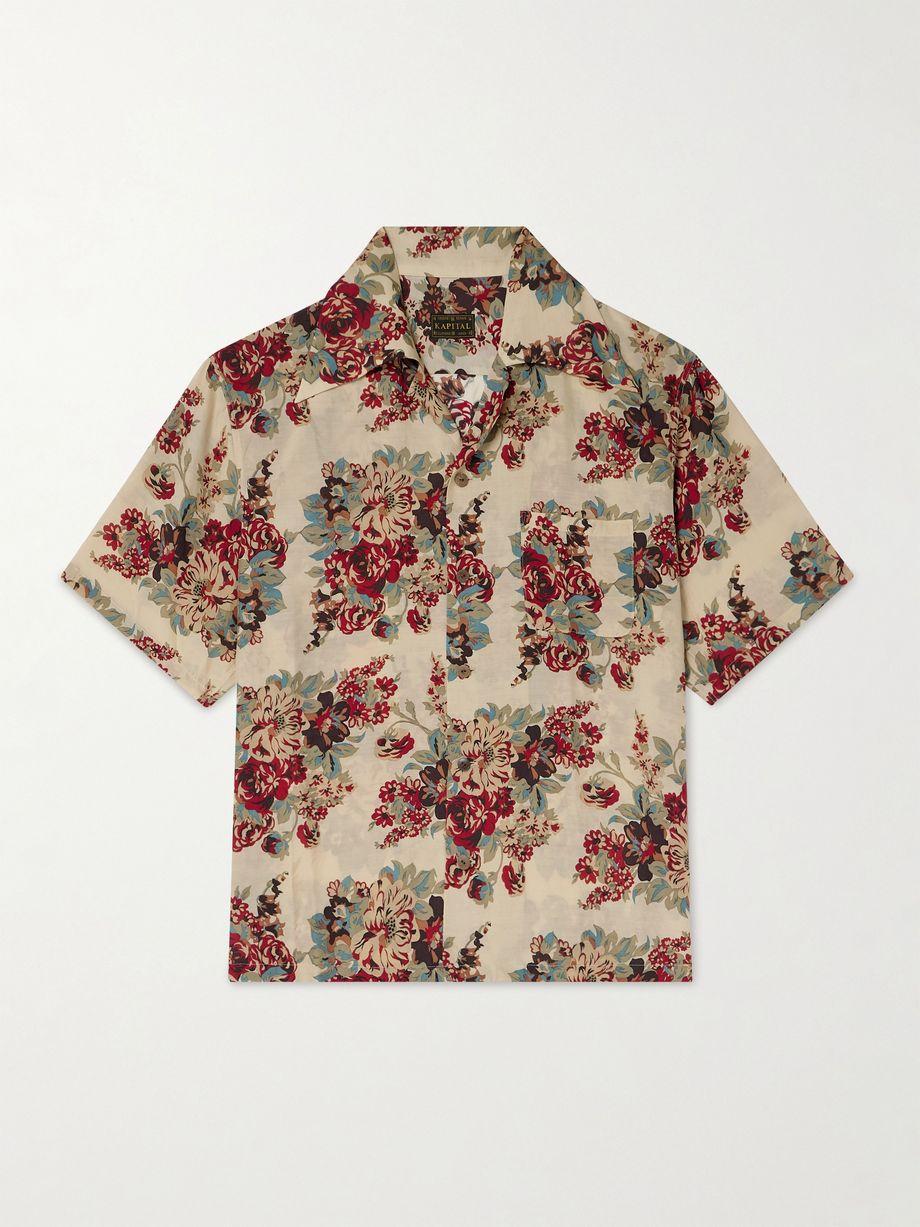 Camp-Collar Printed Woven Shirt by KAPITAL