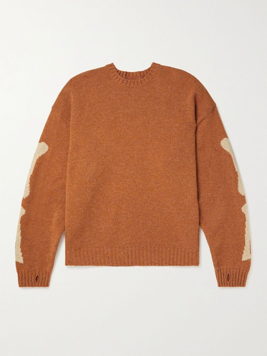 Intarsia Wool Sweater by KAPITAL