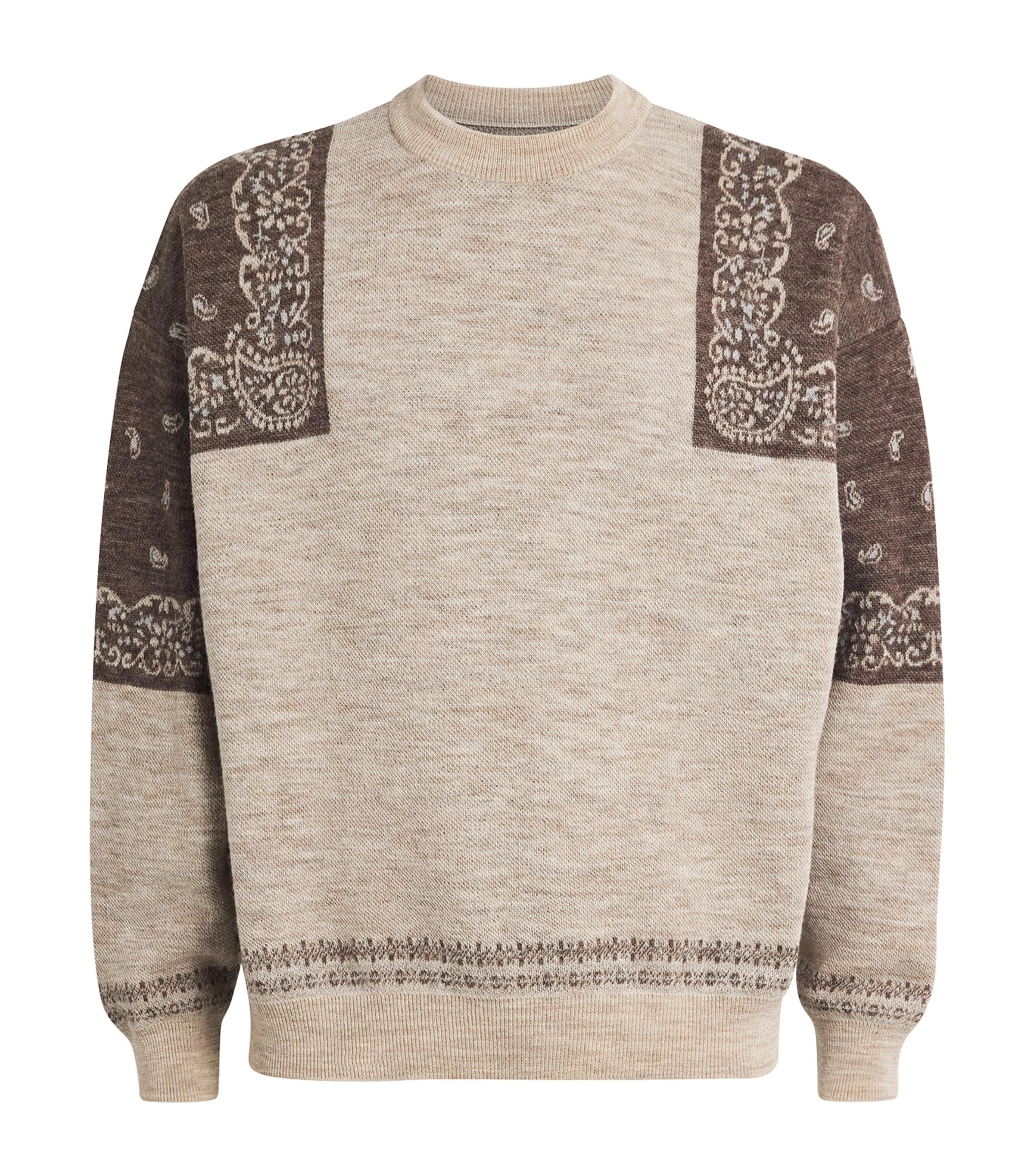 Kapital Wool Bandana Jacquard Sweater by KAPITAL