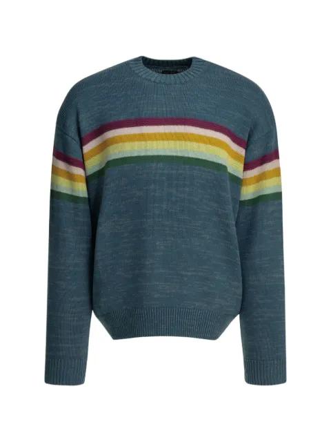 Peckish Rainbow intarsia-knit sweater by KAPITAL