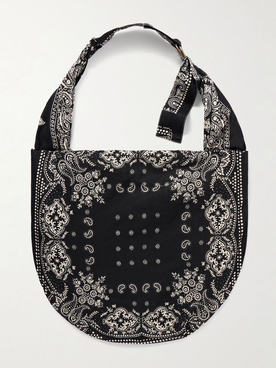 Transit Snufkin Rat Brand Bandana-Print Cotton Sling Bag by KAPITAL Transit Snufkin Rat Brand Bandana-Print Cotton Sling Bag by KAPITAL