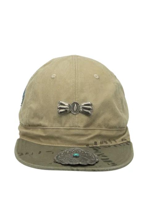 butterfly-appliqué baseball cap by KAPITAL
