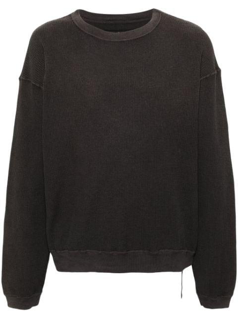 drop-shoulder cotton sweatshirt by KAPITAL