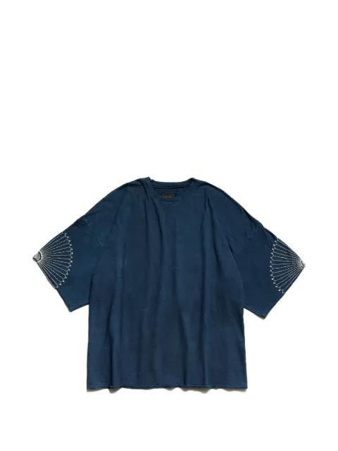 embroidery oversized T-shirt by KAPITAL
