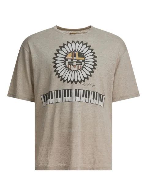 graphic-print T-shirt by KAPITAL