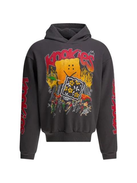 graphic-print hoodie by KAPITAL