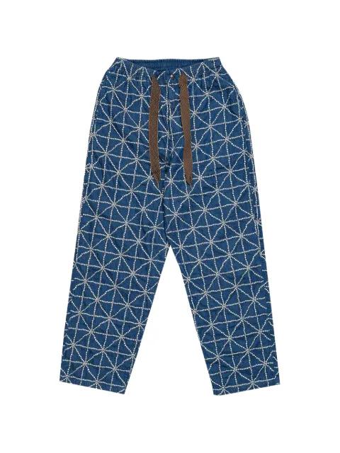 knee baggy denim trousers by KAPITAL
