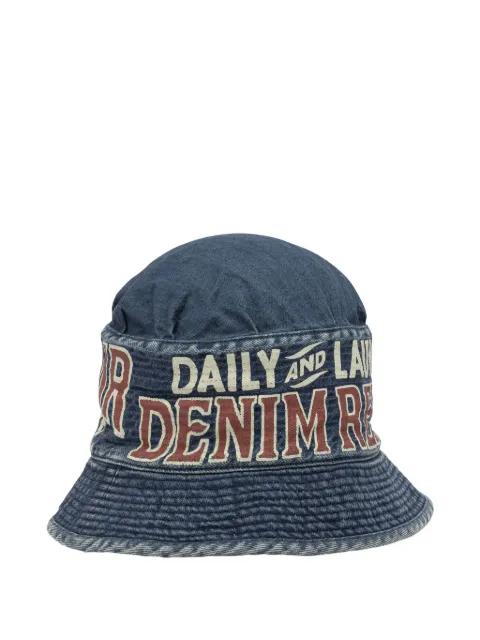 lettering bucket hat by KAPITAL