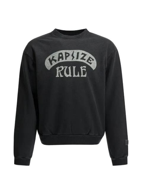 logo-print sweatshirt by KAPITAL