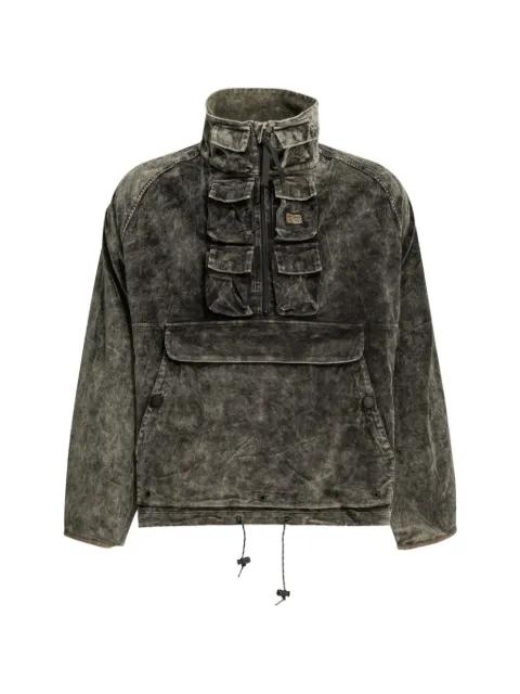 multi-pocket zip-up jacket by KAPITAL