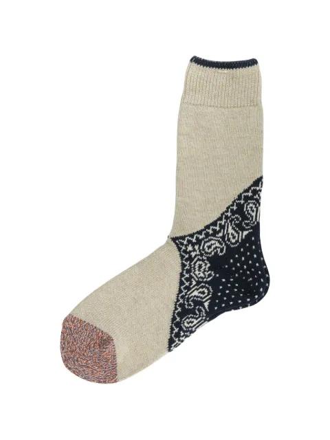 patterned socks by KAPITAL
