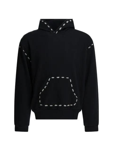 stitch-detail hoodie by KAPITAL