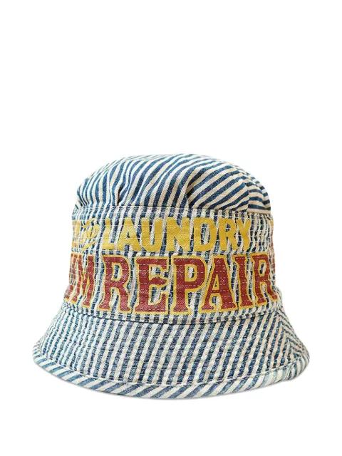 striped laundry hat by KAPITAL