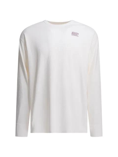 textured long-sleeve T-shirt by KAPITAL