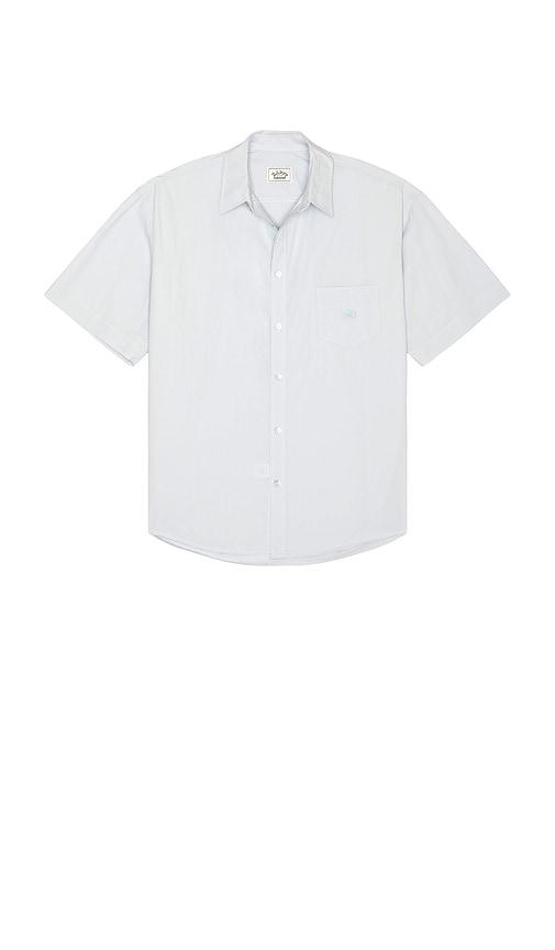 KAPPY DESIGN Relaxed Cotton Shirt in Baby Blue by KAPPY DESIGN