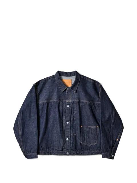Denim Tracker 1P buttoned cotton jacket by KAPTAIN SUNSHINE
