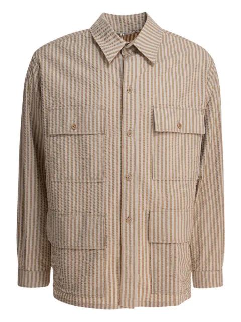 Safari striped-pattern shirt jacket by KAPTAIN SUNSHINE