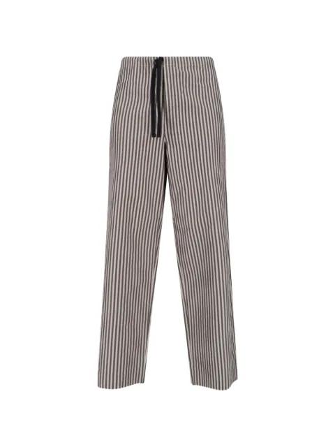 striped drawstring trousers by KAPTAIN SUNSHINE
