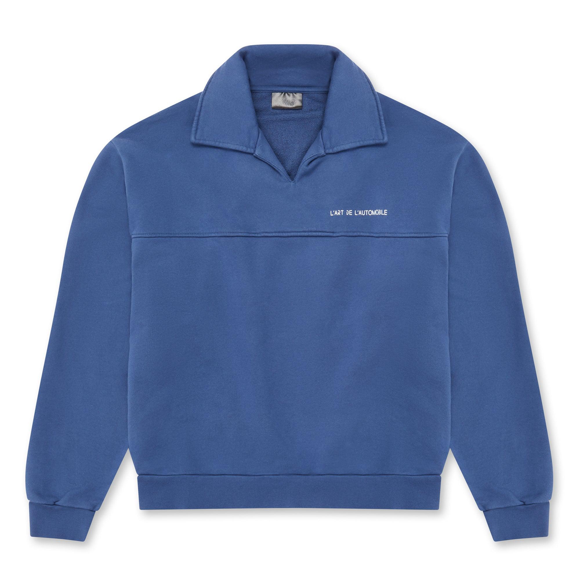 Kar L’Art De L’Automobile - Garage Polo Sweatshirt - (Blue) by KAR L'ART DE L'AUTOMOBILE