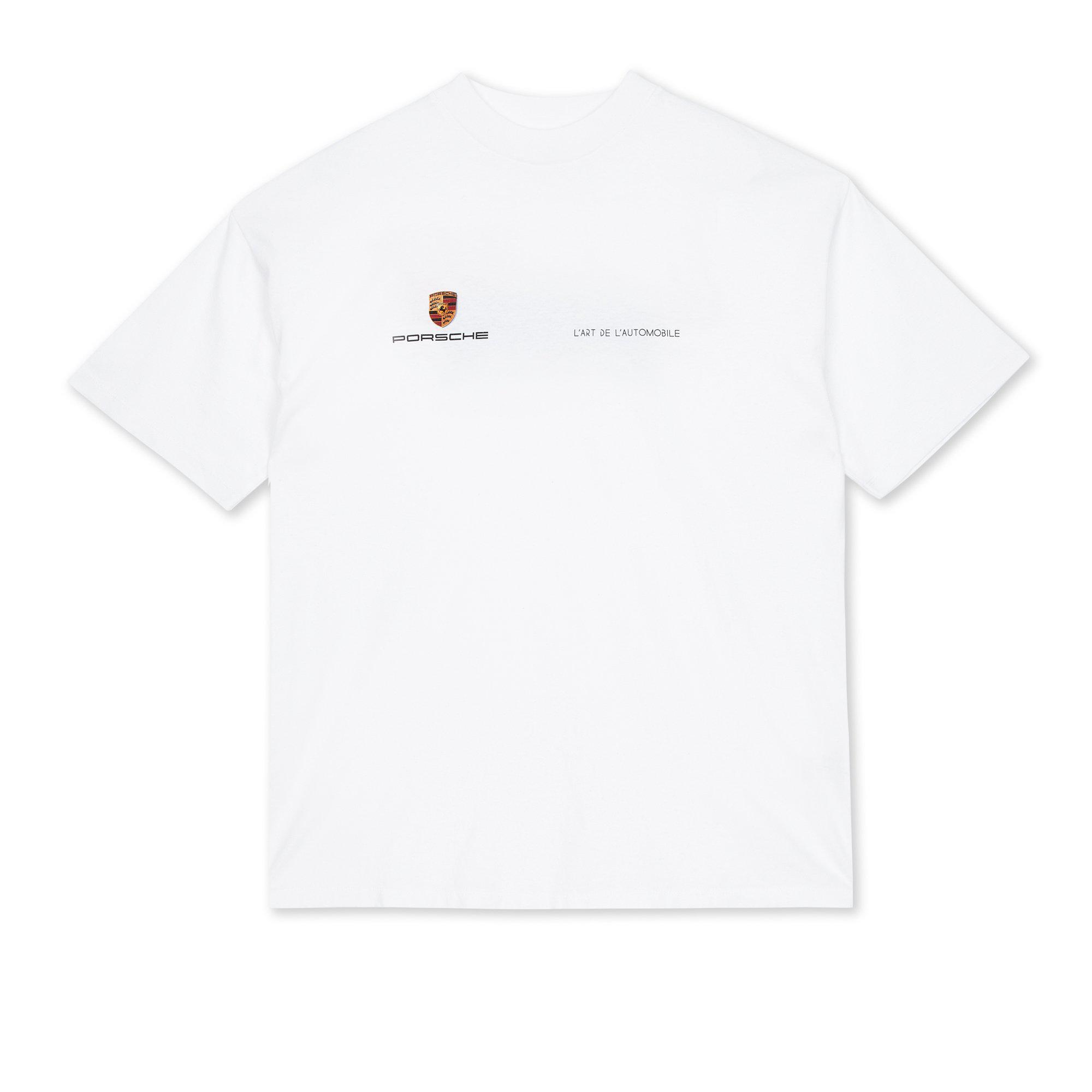 Kar L'Art De L'Automobile x Porsche 968 L'Art T-Shirt 1 (White) by KAR L'ART DE L'AUTOMOBILE