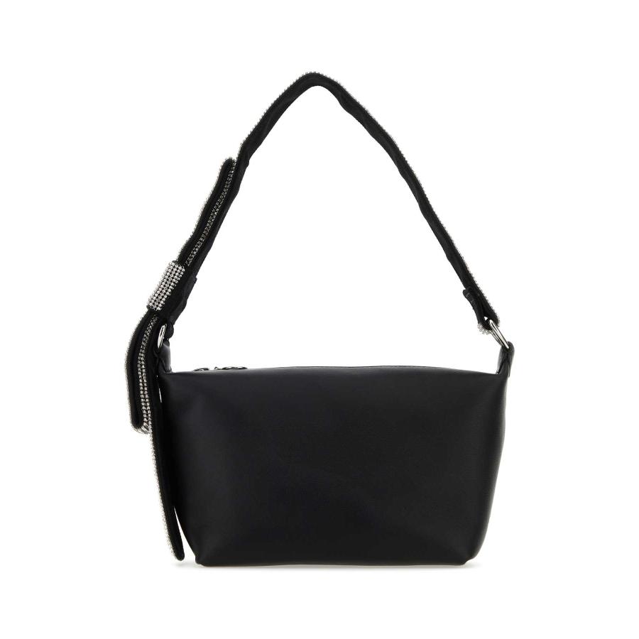 Kara Black Nappa Leather Shoulder Bag by KARA
