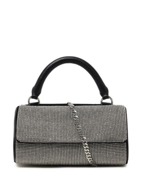 White Crush crystal-embellished mini bag by KARA
