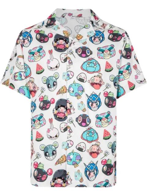 button-up short-sleeve shirt by KARAFURU