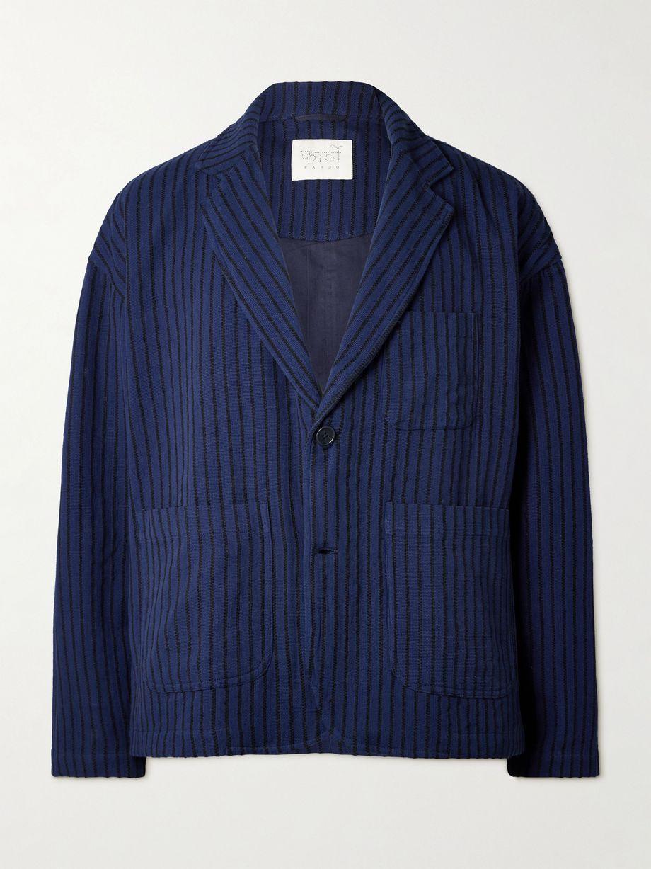 Hugh 2.0 Unstructured Striped Cotton Suit Jacket by KARDO Hugh 2.0 Unstructured Striped Cotton Suit Jacket by KARDO