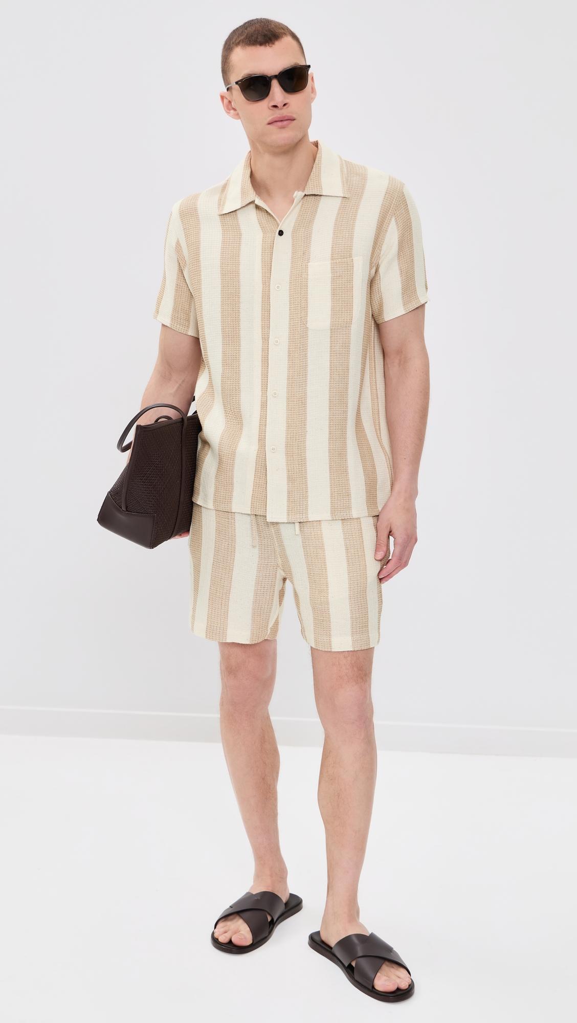 Olbia Handloom Striped Shorts 6" by KARDO