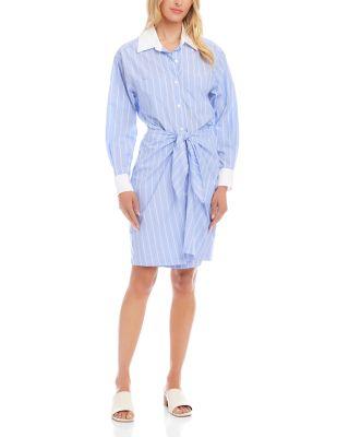Faux Wrap Dress by KAREN KANE