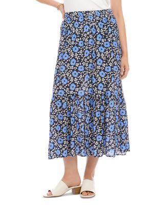 Front Slit Midi Skirt by KAREN KANE