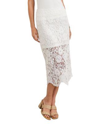 Lace Midi Pencil Skirt by KAREN KANE
