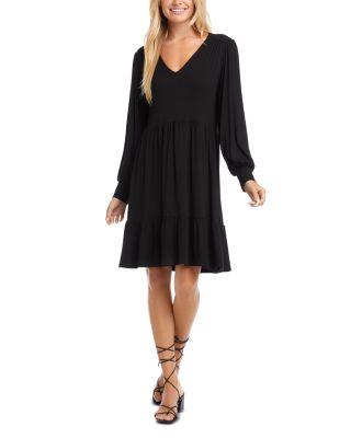 Long Sleeved Tiered Dress by KAREN KANE