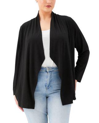 Plus Drape Travel Cardigan by KAREN KANE