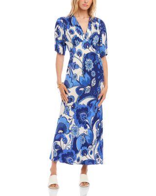 Puff Sleeve Bias Dress by KAREN KANE