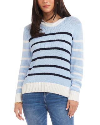 Stripe Crewneck Sweater by KAREN KANE