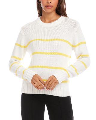 Stripe Crewneck Sweater by KAREN KANE