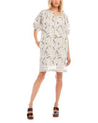 Tasseled Puffed Sleeve Dress by KAREN KANE