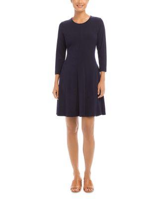 Three Quarter Sleeve Jersey Dress by KAREN KANE