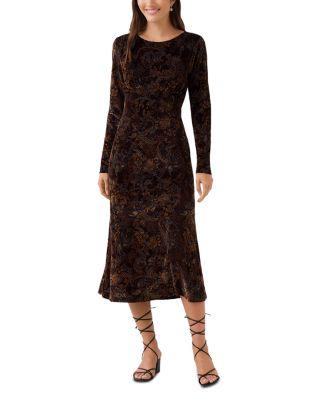 Velvet Burnout Midi Dress by KAREN KANE