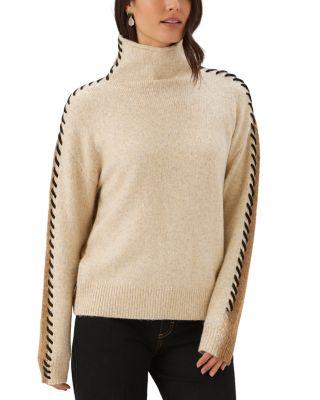 Whipstitched Colorblocked Sweater by KAREN KANE