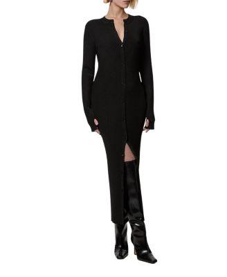 Button Through Ribbed Maxi Dress by KAREN MILLEN