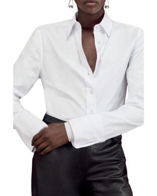 Cotton Woven Buttoned Shirt by KAREN MILLEN