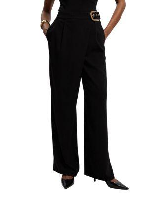 Tailored Crepe Buckle Trousers by KAREN MILLEN