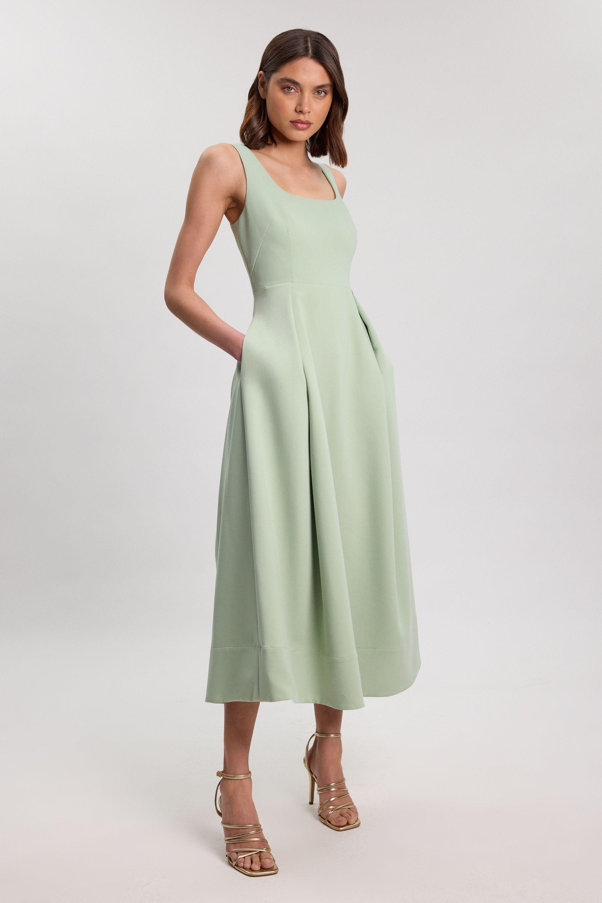 Tailored Full Skirt Midi Dress by KAREN MILLEN