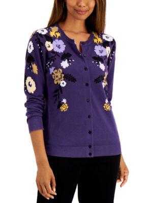 Karen scott sale floral cardigan